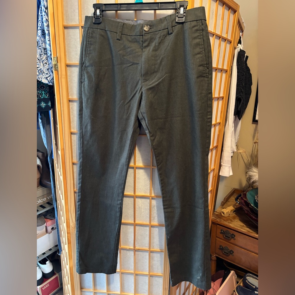 Old Navy Men's Dark Green/Grey Chinos
